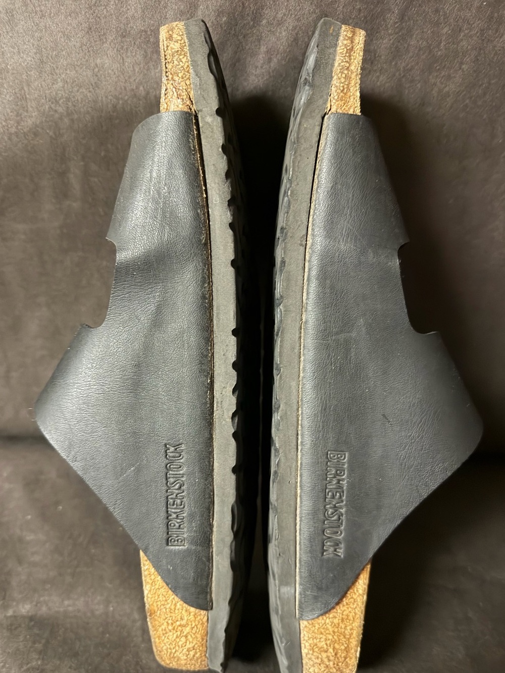 Birkenstock Black Leather Double Strap Arizona Sandals - Picture 3 of 7